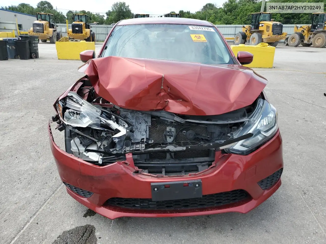 2017 Nissan Sentra S VIN: 3N1AB7AP2HY210249 Lot: 63042795