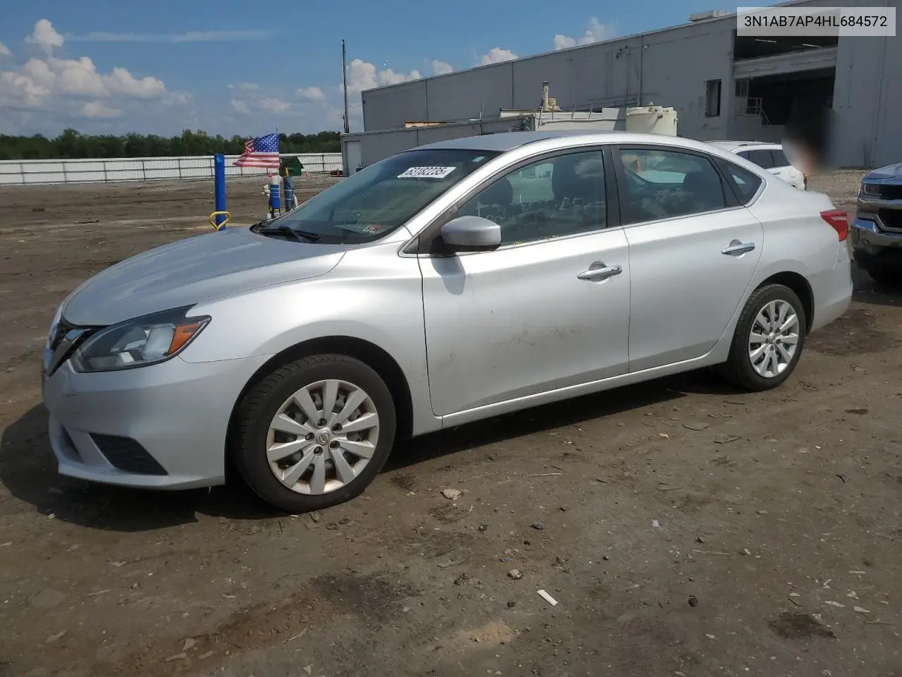 2017 Nissan Sentra S VIN: 3N1AB7AP4HL684572 Lot: 63182235