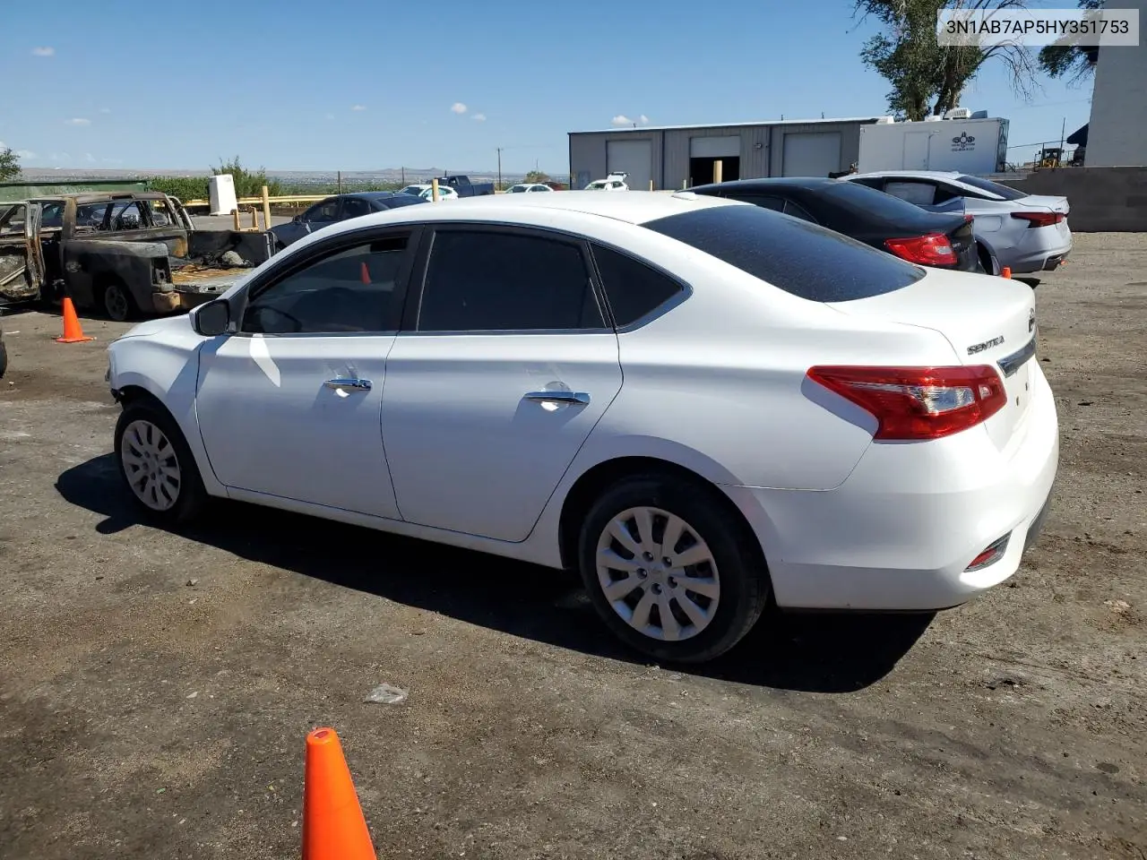 2017 Nissan Sentra S VIN: 3N1AB7AP5HY351753 Lot: 63441545