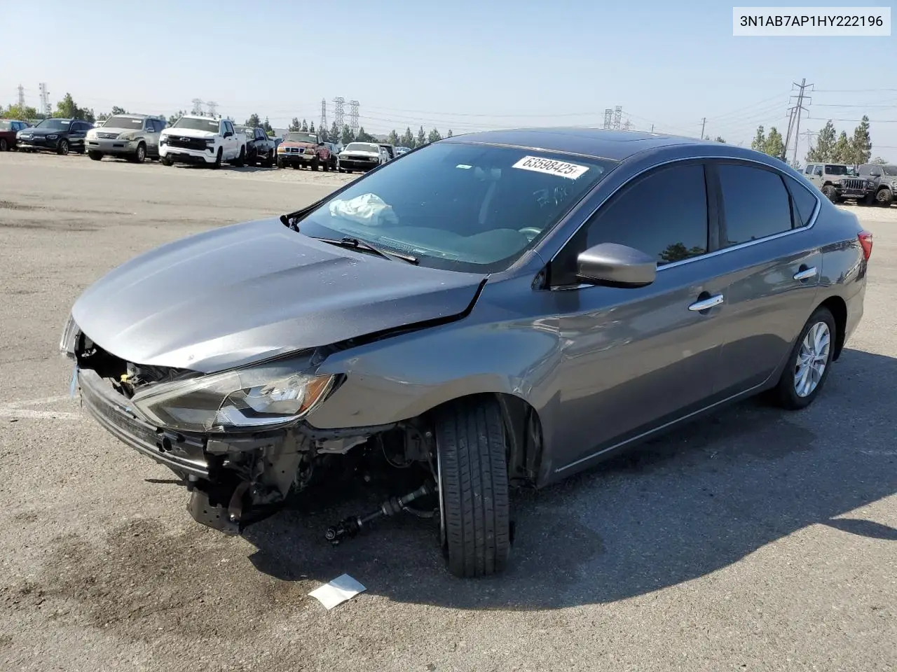 2017 Nissan Sentra S VIN: 3N1AB7AP1HY222196 Lot: 63598425