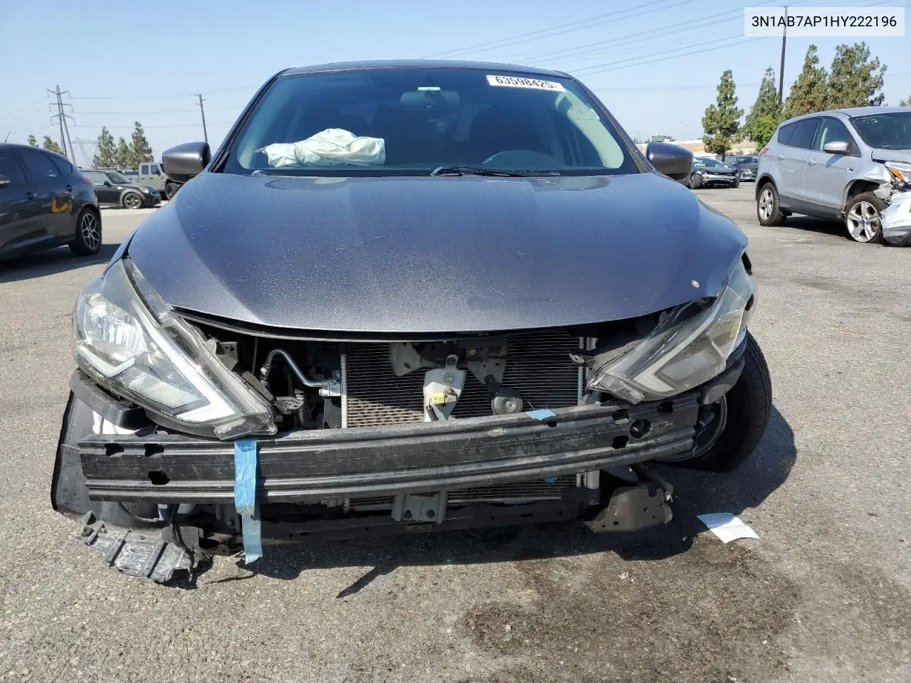 2017 Nissan Sentra S VIN: 3N1AB7AP1HY222196 Lot: 63598425