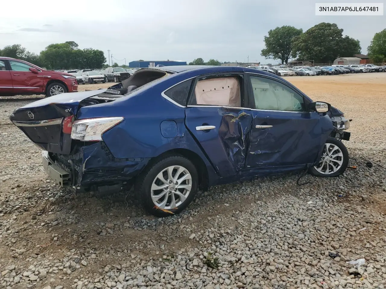 2018 Nissan Sentra S VIN: 3N1AB7AP6JL647481 Lot: 56827545