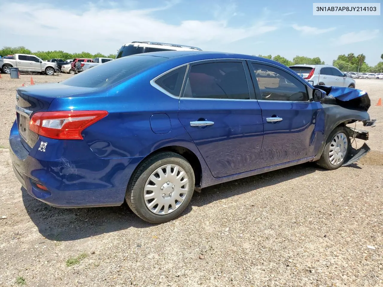 2018 Nissan Sentra S VIN: 3N1AB7AP8JY214103 Lot: 56982575
