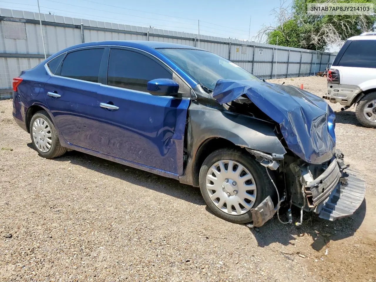 2018 Nissan Sentra S VIN: 3N1AB7AP8JY214103 Lot: 56982575