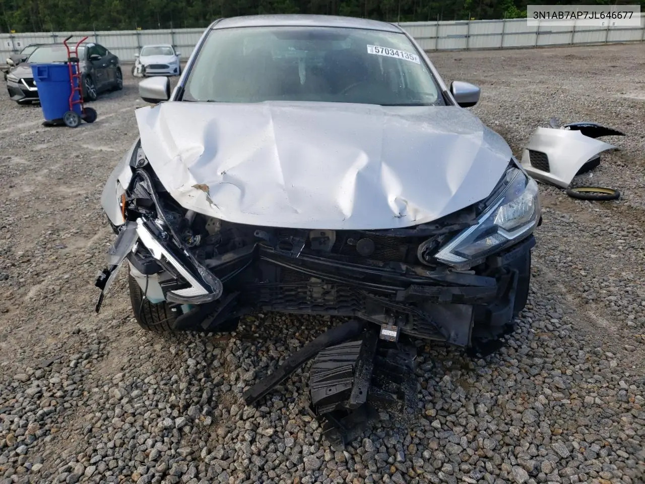2018 Nissan Sentra S VIN: 3N1AB7AP7JL646677 Lot: 57034135