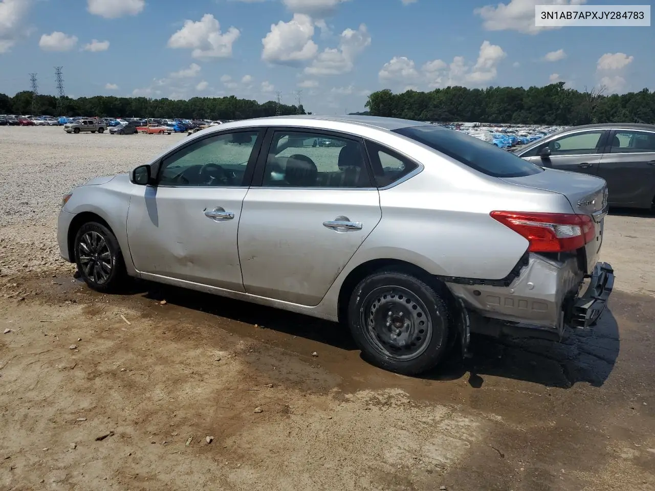 2018 Nissan Sentra S VIN: 3N1AB7APXJY284783 Lot: 62003975