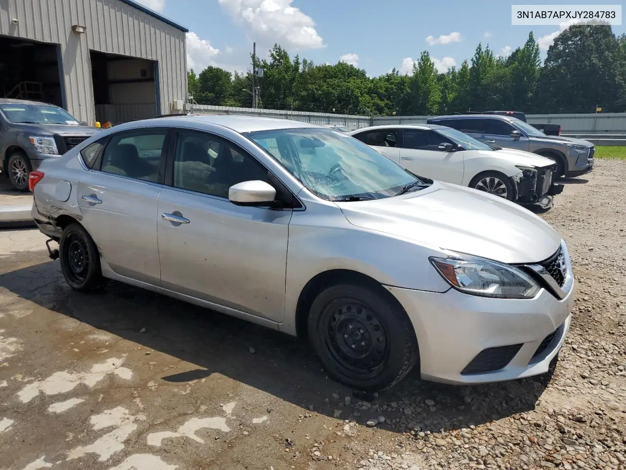 2018 Nissan Sentra S VIN: 3N1AB7APXJY284783 Lot: 62003975
