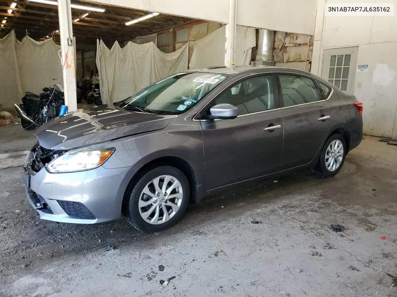2018 Nissan Sentra S VIN: 3N1AB7AP7JL635162 Lot: 62701175