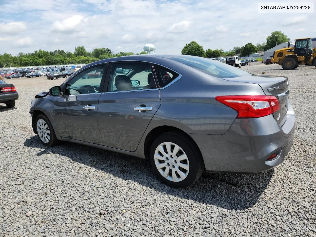 2018 Nissan Sentra S VIN: 3N1AB7AP0JY259228 Lot: 62755735