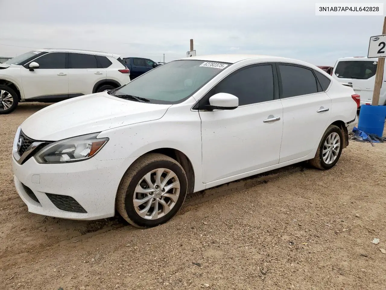 2018 Nissan Sentra S VIN: 3N1AB7AP4JL642828 Lot: 62782375