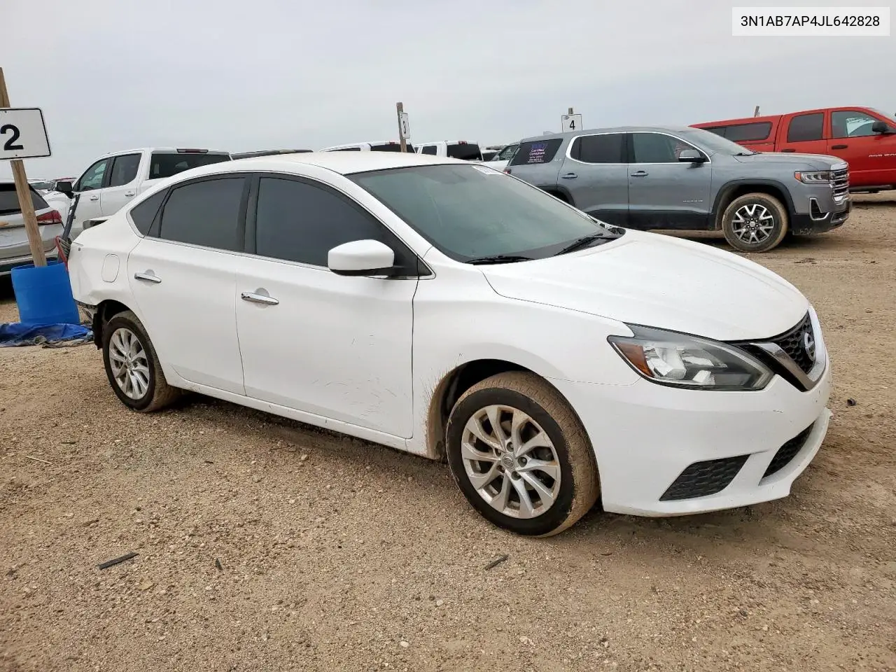 2018 Nissan Sentra S VIN: 3N1AB7AP4JL642828 Lot: 62782375