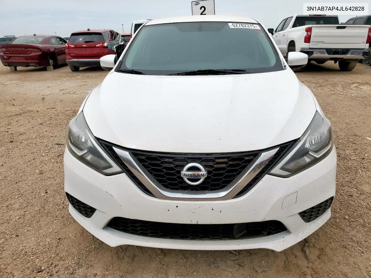 2018 Nissan Sentra S VIN: 3N1AB7AP4JL642828 Lot: 62782375