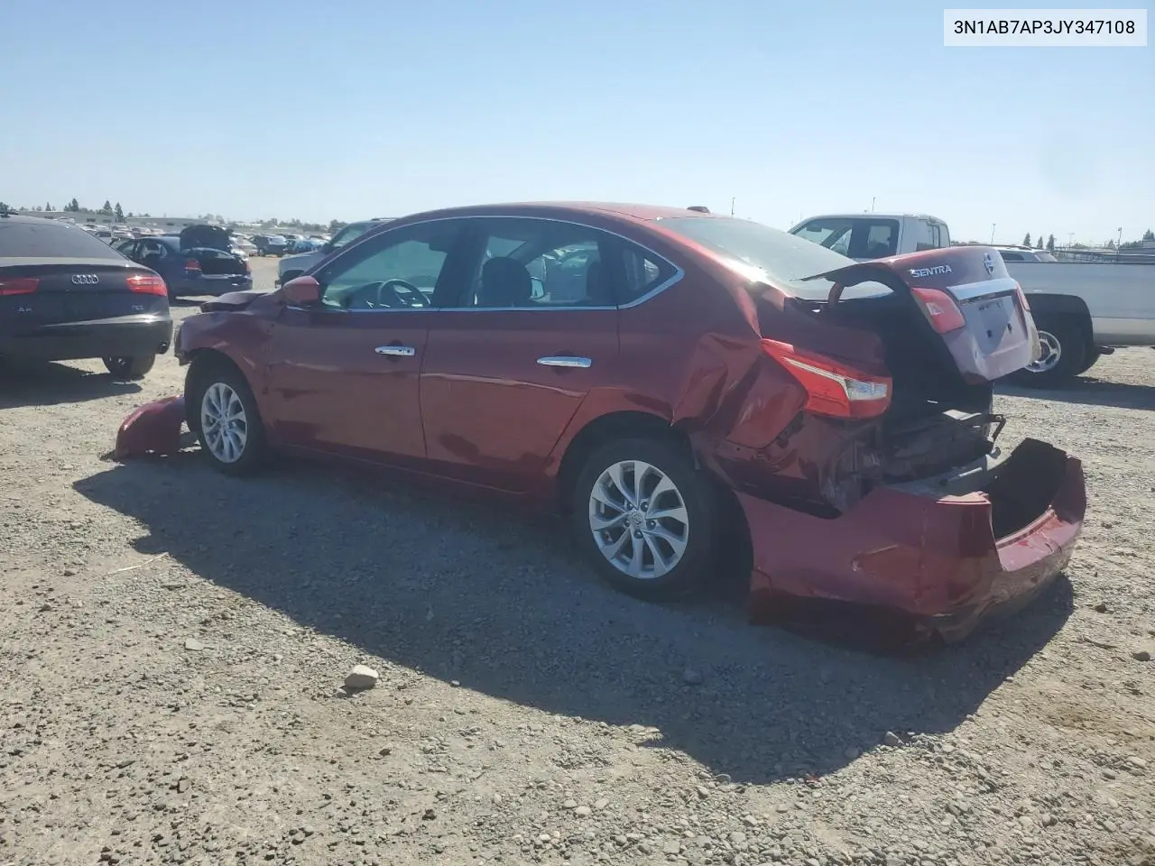 2018 Nissan Sentra S VIN: 3N1AB7AP3JY347108 Lot: 62919235