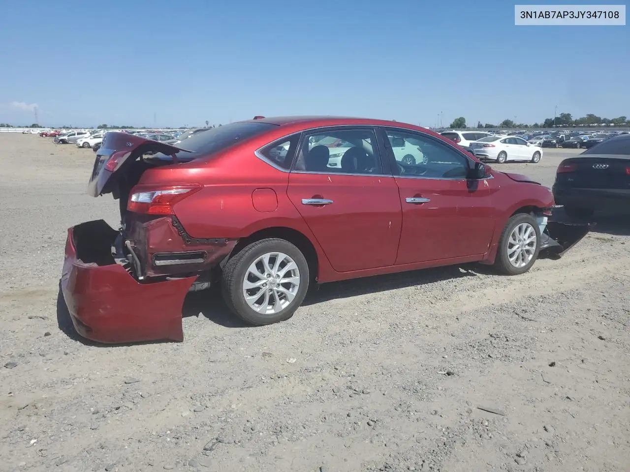2018 Nissan Sentra S VIN: 3N1AB7AP3JY347108 Lot: 62919235