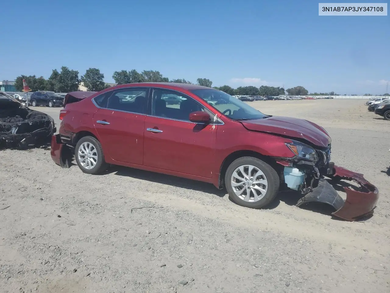 2018 Nissan Sentra S VIN: 3N1AB7AP3JY347108 Lot: 62919235