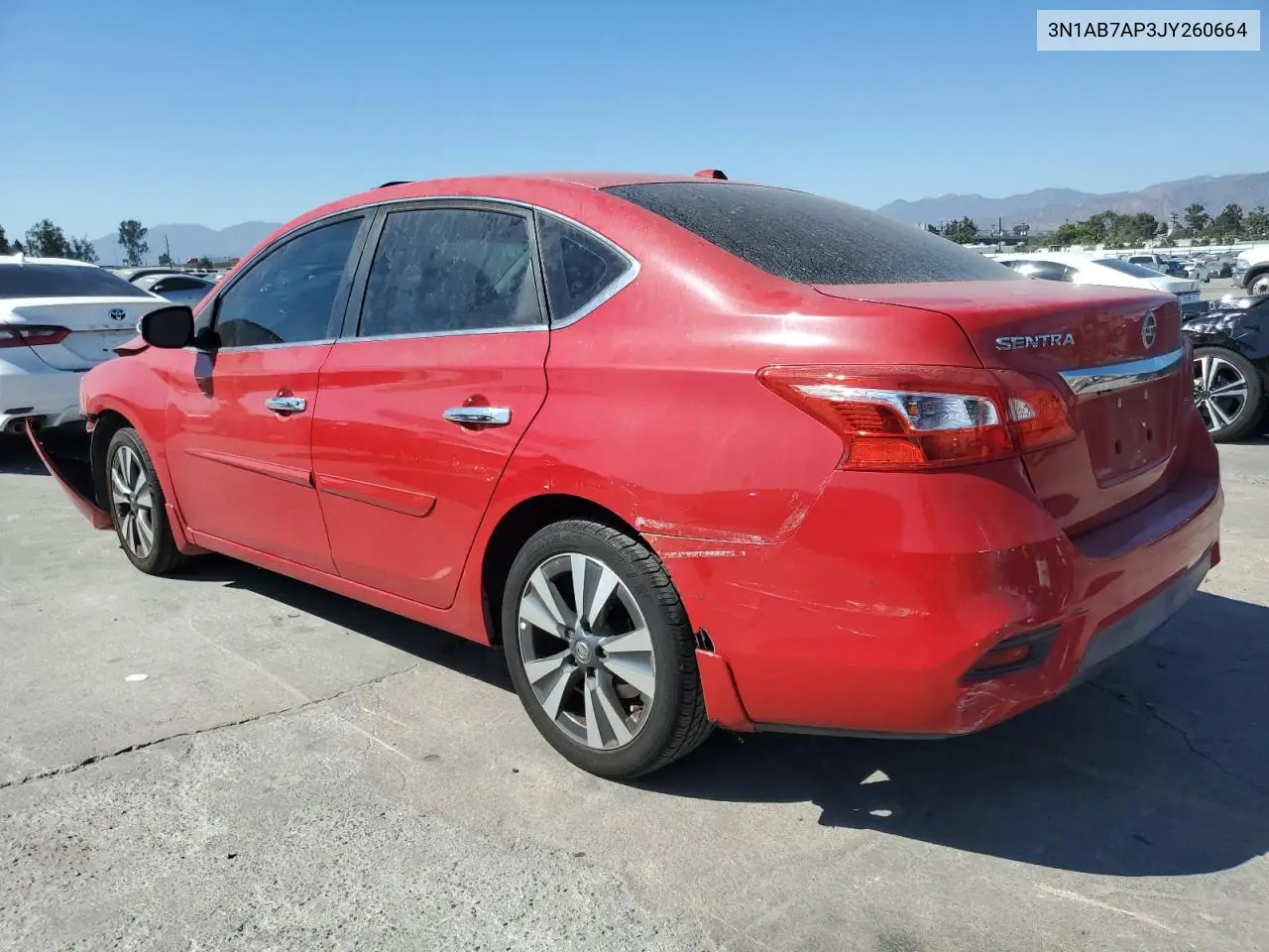 2018 Nissan Sentra S VIN: 3N1AB7AP3JY260664 Lot: 63276135