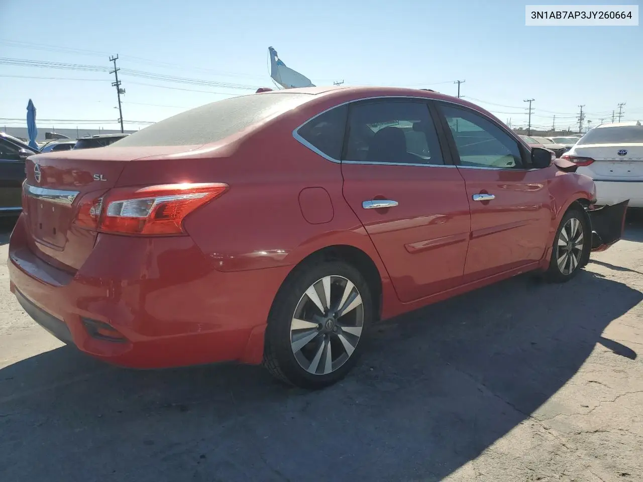 2018 Nissan Sentra S VIN: 3N1AB7AP3JY260664 Lot: 63276135