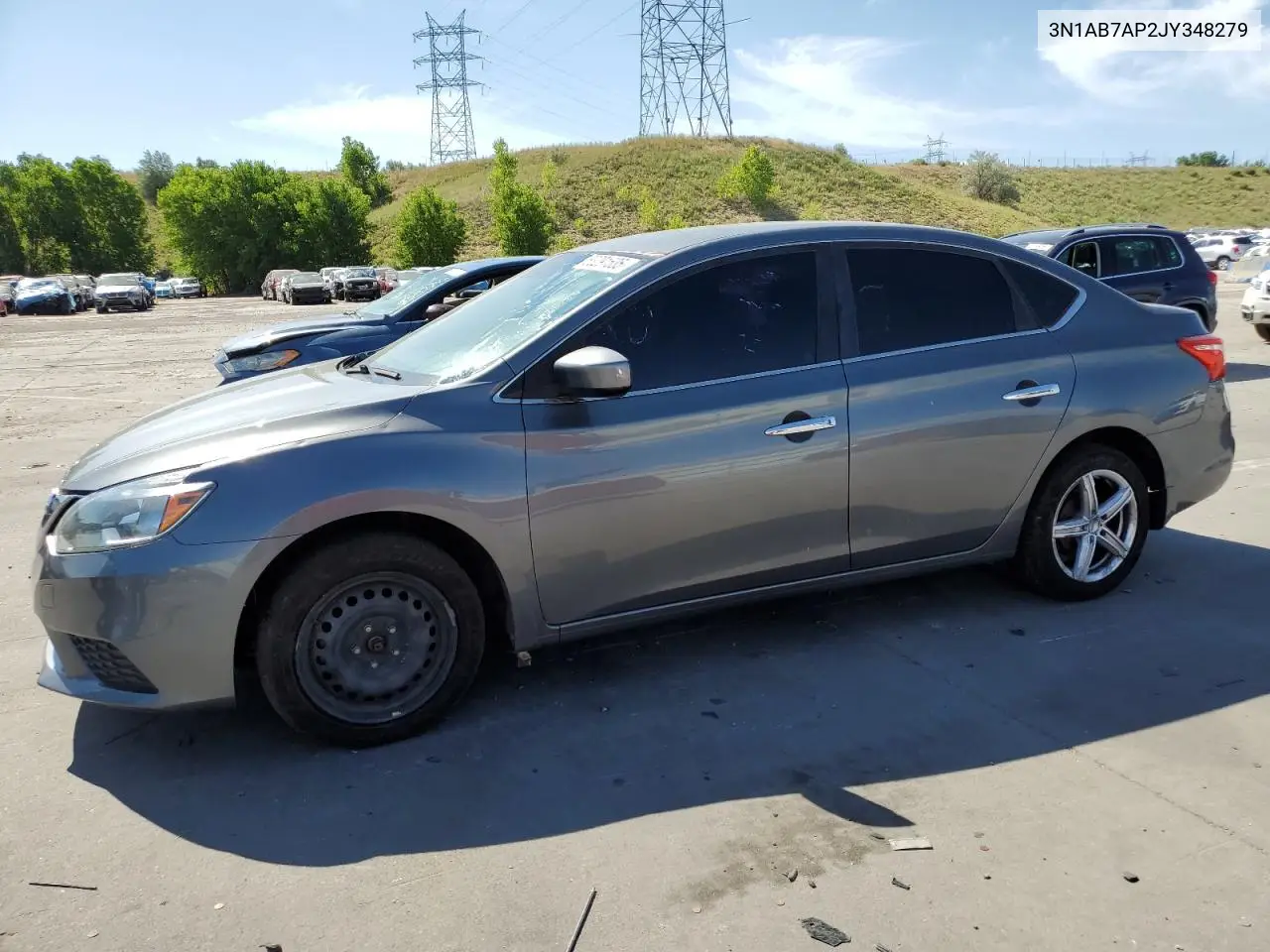 2018 Nissan Sentra S VIN: 3N1AB7AP2JY348279 Lot: 63291535