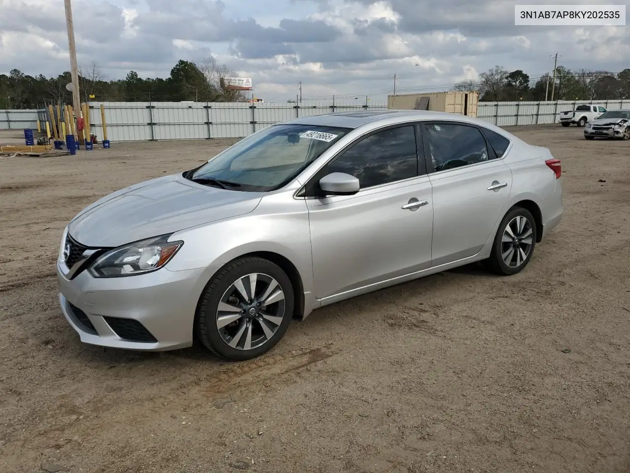 2019 Nissan Sentra S VIN: 3N1AB7AP8KY202535 Lot: 49216665