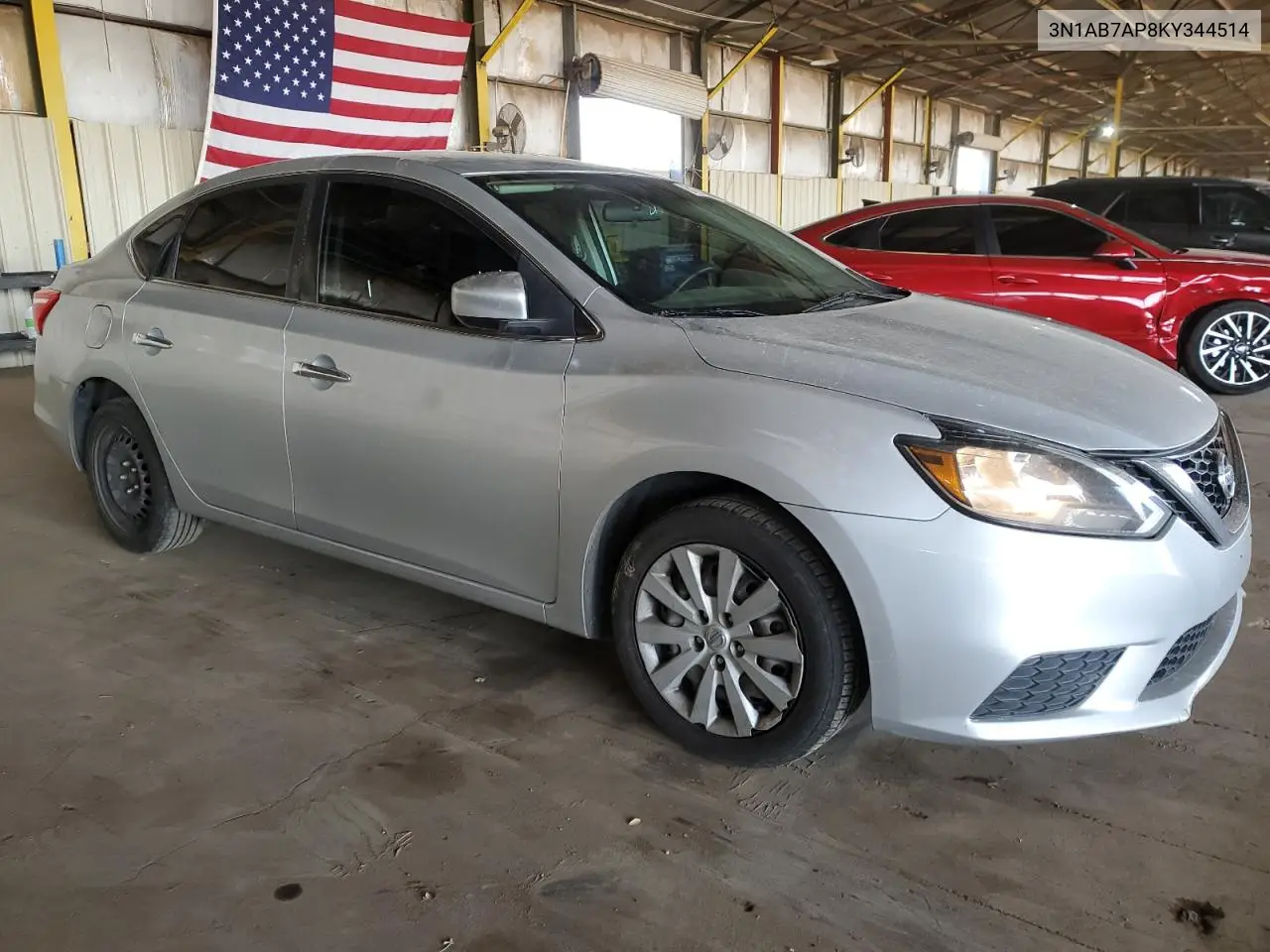 2019 Nissan Sentra S VIN: 3N1AB7AP8KY344514 Lot: 51799305