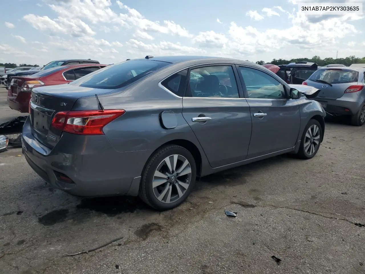 2019 Nissan Sentra S VIN: 3N1AB7AP2KY303635 Lot: 56397585