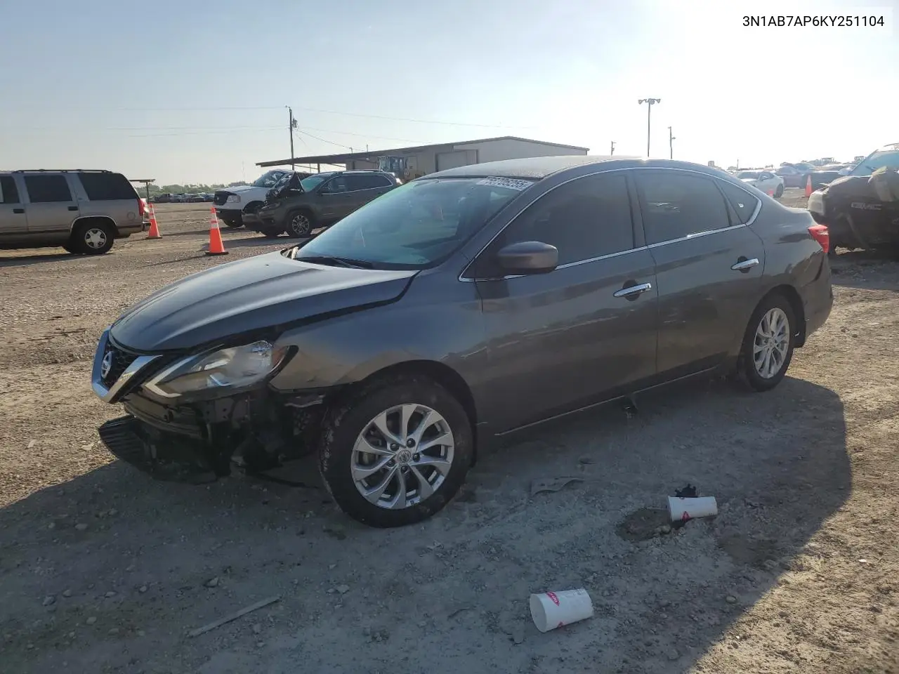 2019 Nissan Sentra S VIN: 3N1AB7AP6KY251104 Lot: 56706255