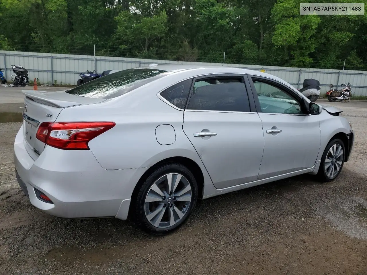 2019 Nissan Sentra S VIN: 3N1AB7AP5KY211483 Lot: 56850785