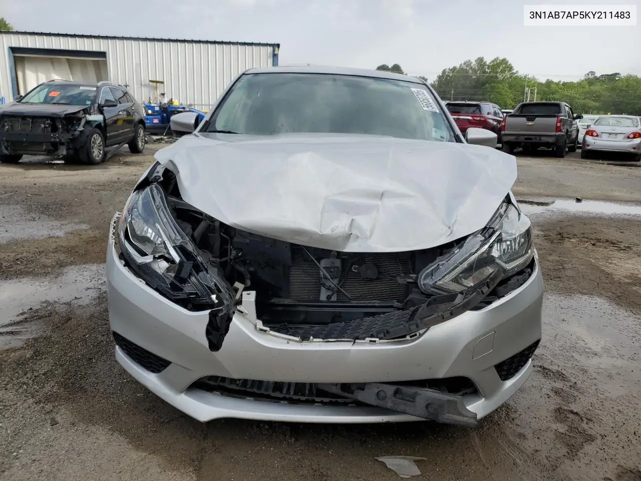 2019 Nissan Sentra S VIN: 3N1AB7AP5KY211483 Lot: 56850785
