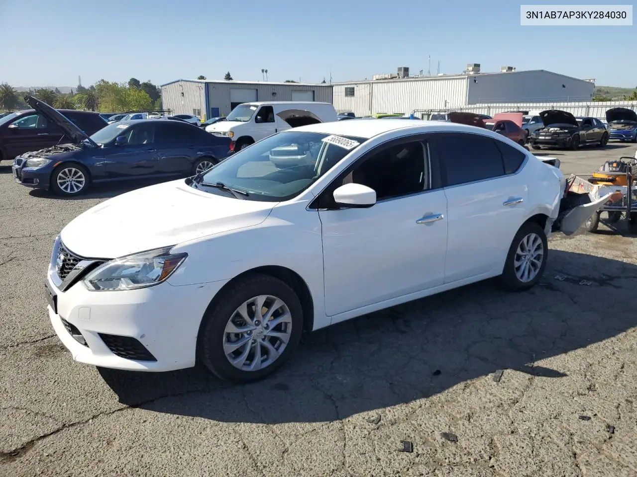 2019 Nissan Sentra S VIN: 3N1AB7AP3KY284030 Lot: 56890065