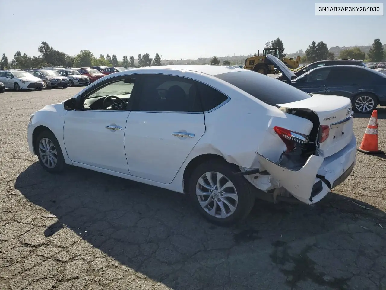 2019 Nissan Sentra S VIN: 3N1AB7AP3KY284030 Lot: 56890065