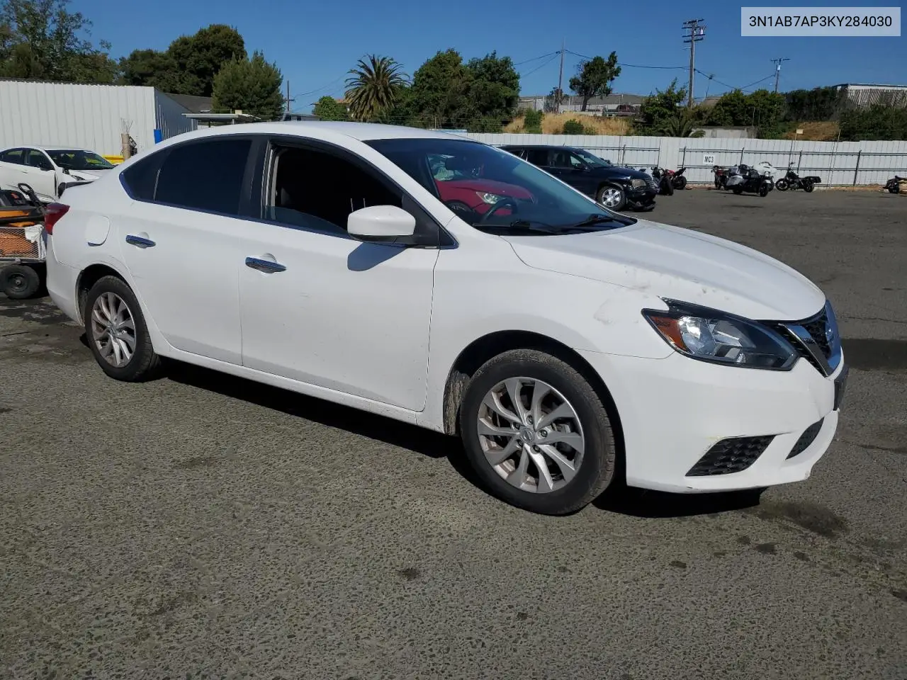 2019 Nissan Sentra S VIN: 3N1AB7AP3KY284030 Lot: 56890065