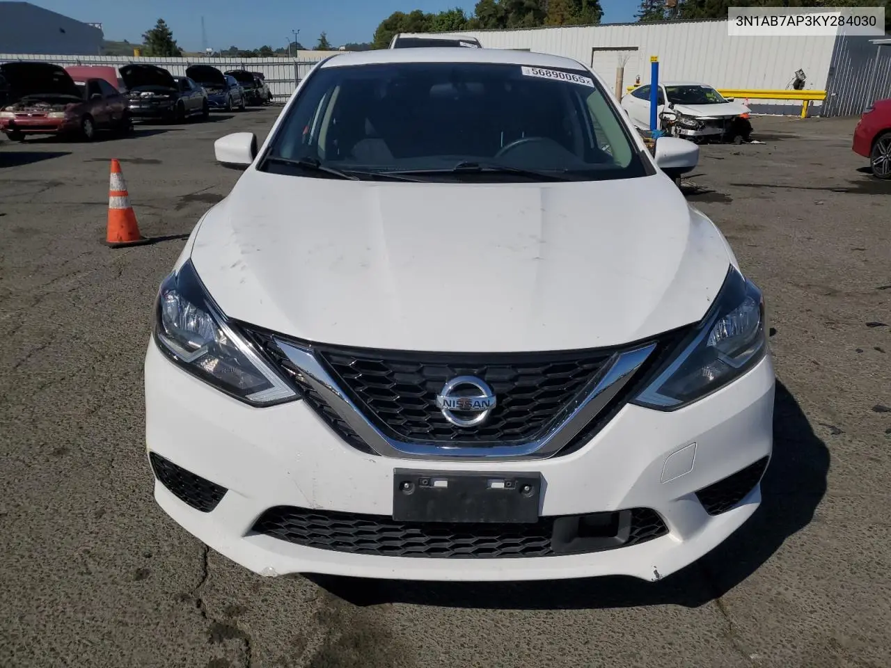 2019 Nissan Sentra S VIN: 3N1AB7AP3KY284030 Lot: 56890065