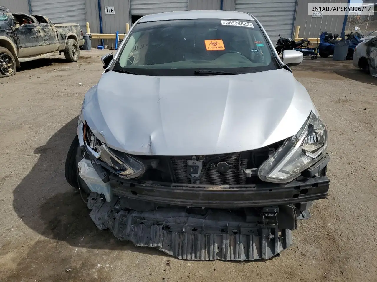 2019 Nissan Sentra S VIN: 3N1AB7AP8KY306717 Lot: 56930525