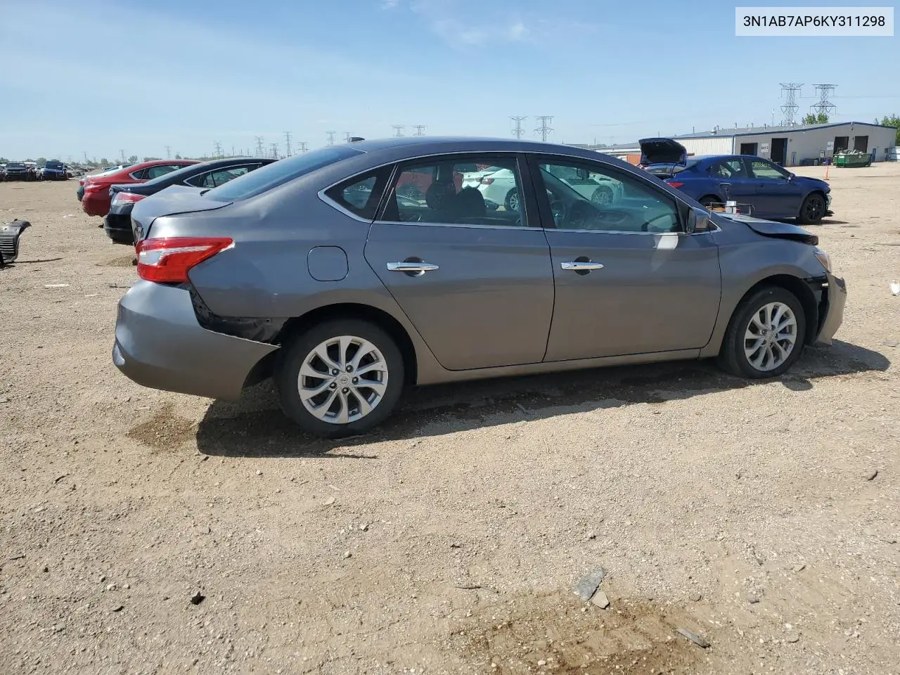 2019 Nissan Sentra S VIN: 3N1AB7AP6KY311298 Lot: 58710075
