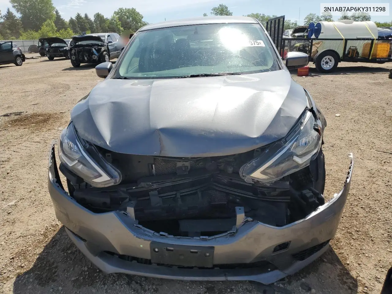 2019 Nissan Sentra S VIN: 3N1AB7AP6KY311298 Lot: 58710075