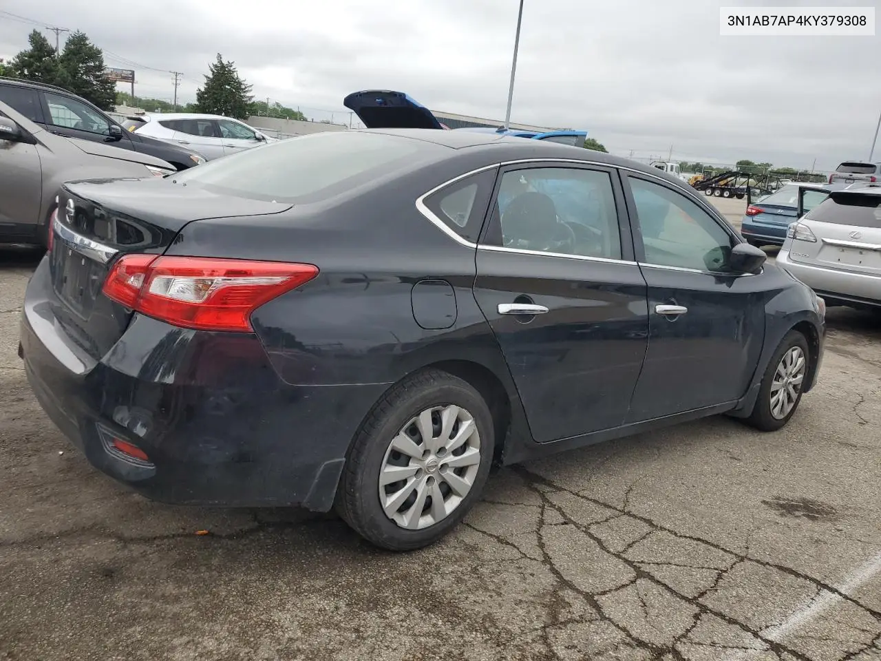 2019 Nissan Sentra S VIN: 3N1AB7AP4KY379308 Lot: 58838455