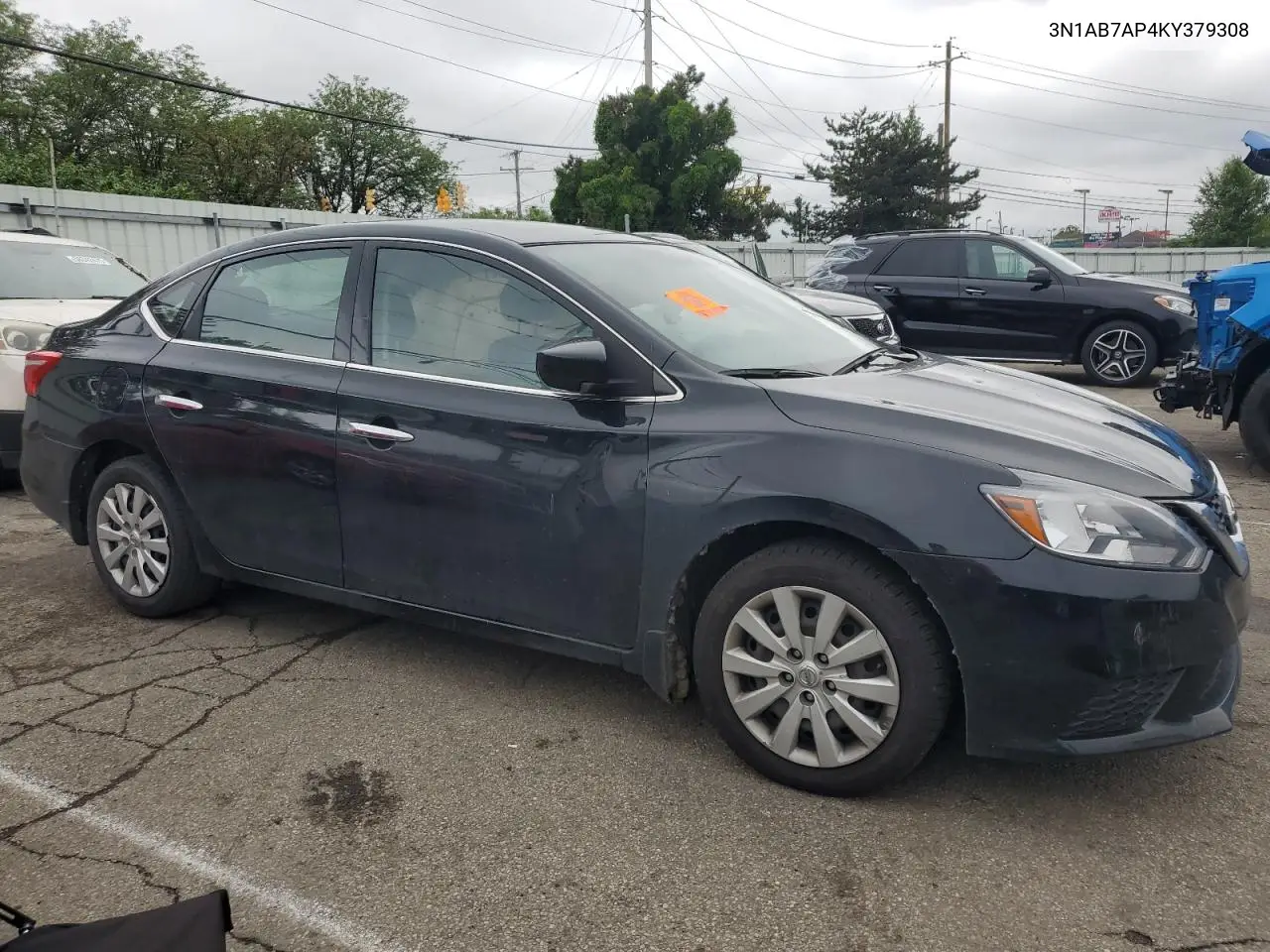 2019 Nissan Sentra S VIN: 3N1AB7AP4KY379308 Lot: 58838455