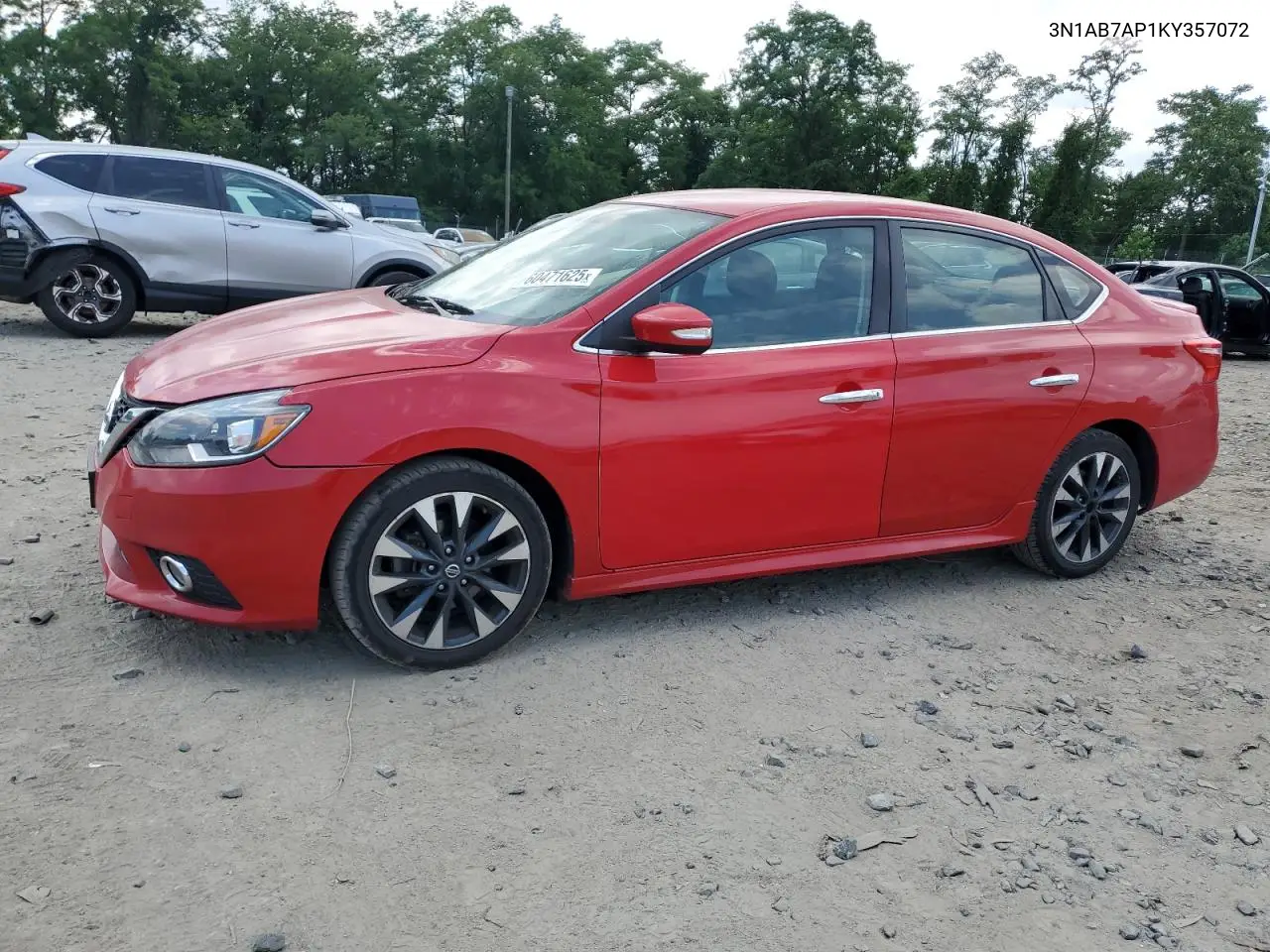 2019 Nissan Sentra S VIN: 3N1AB7AP1KY357072 Lot: 60471625