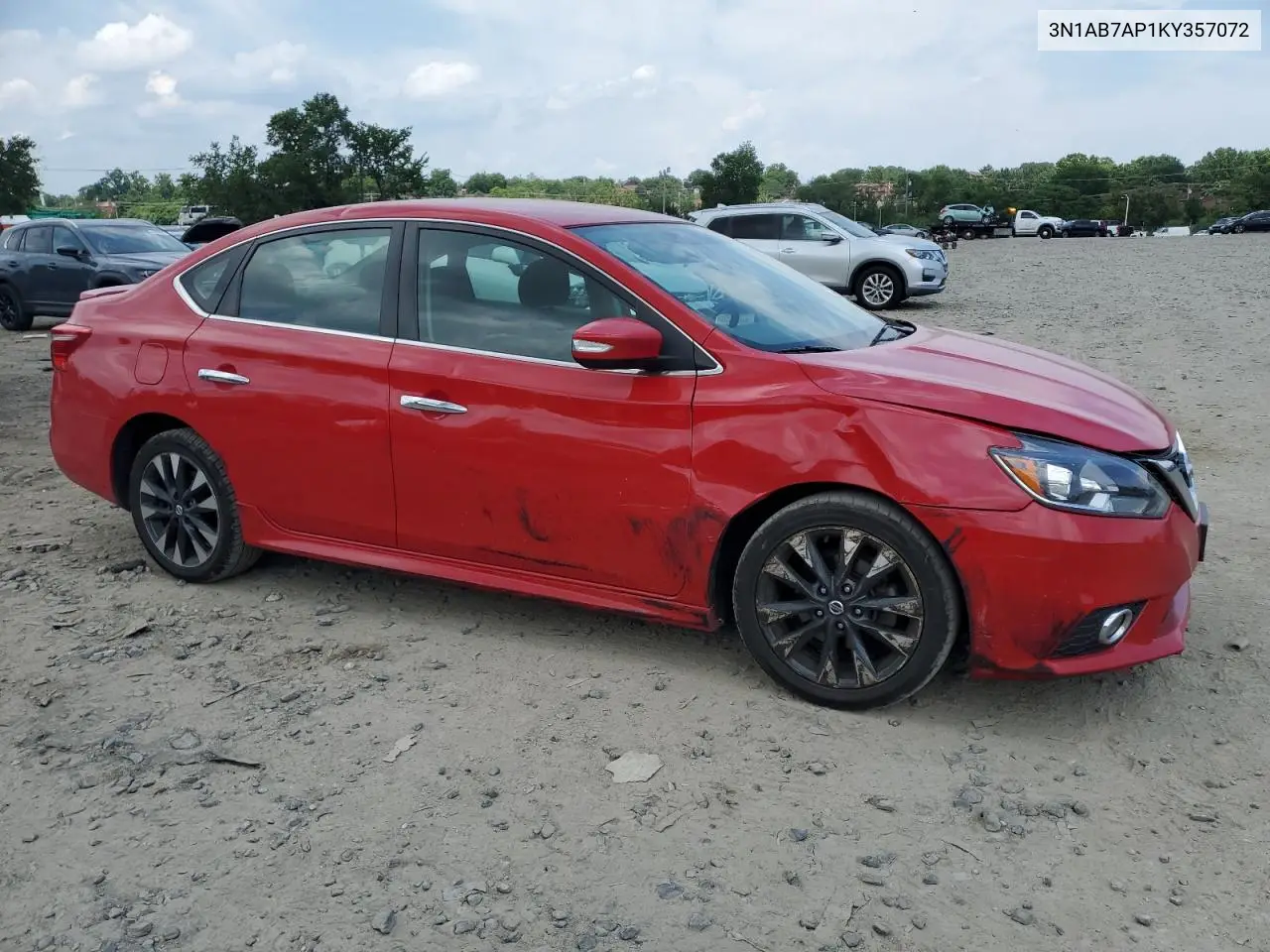 2019 Nissan Sentra S VIN: 3N1AB7AP1KY357072 Lot: 60471625