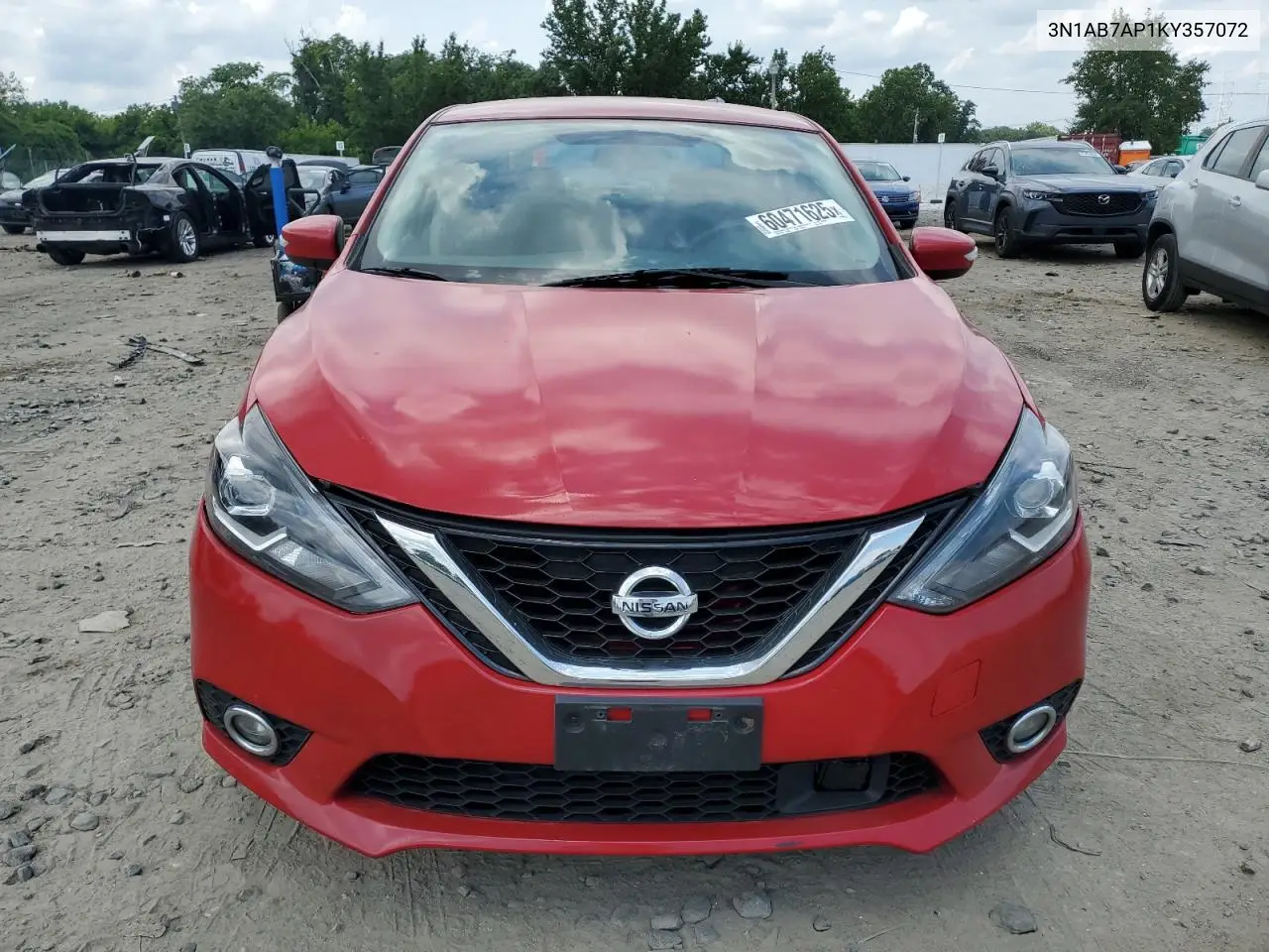 2019 Nissan Sentra S VIN: 3N1AB7AP1KY357072 Lot: 60471625