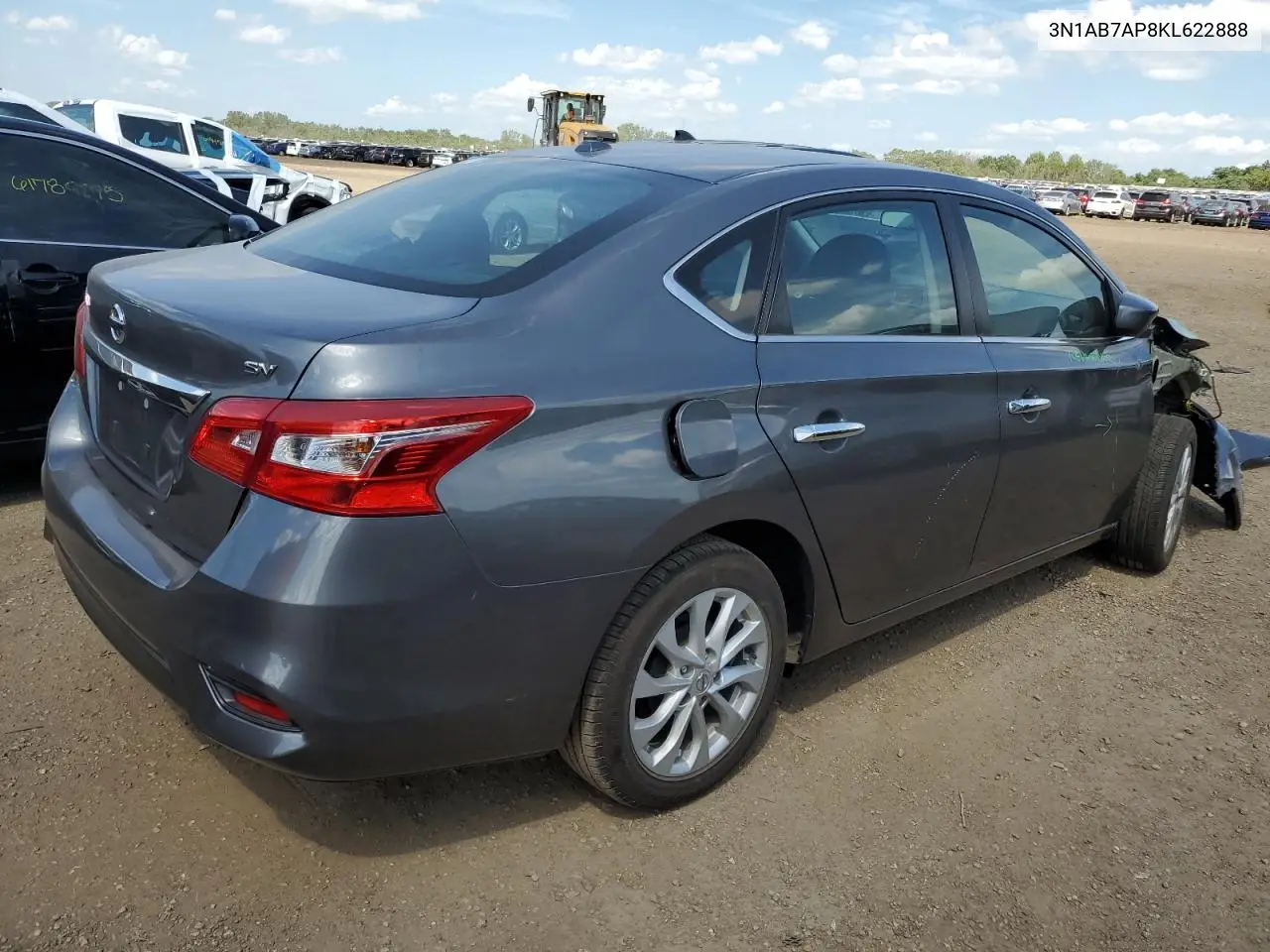 2019 Nissan Sentra S VIN: 3N1AB7AP8KL622888 Lot: 62185675