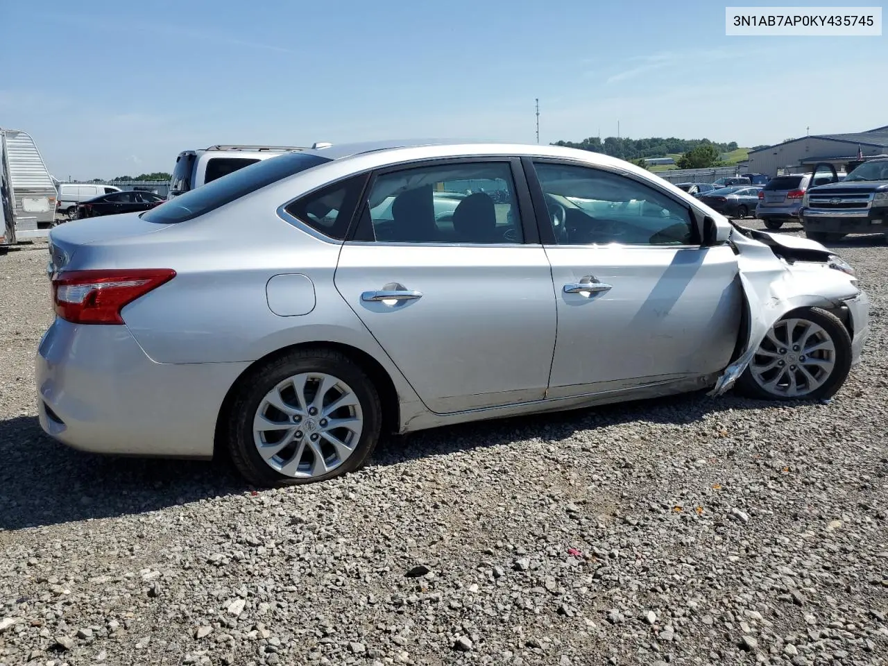 2019 Nissan Sentra S VIN: 3N1AB7AP0KY435745 Lot: 62289915