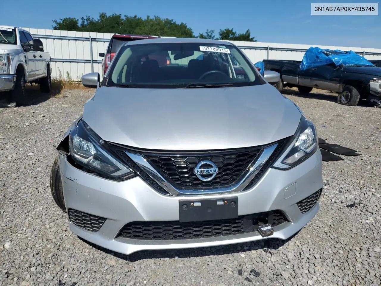 2019 Nissan Sentra S VIN: 3N1AB7AP0KY435745 Lot: 62289915