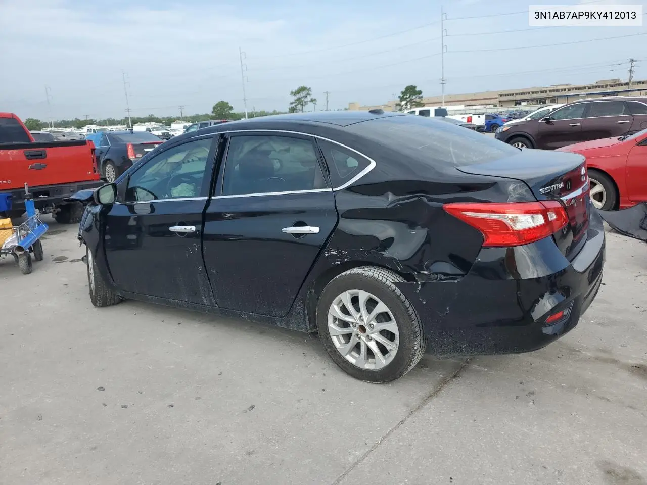 2019 Nissan Sentra S VIN: 3N1AB7AP9KY412013 Lot: 62367625