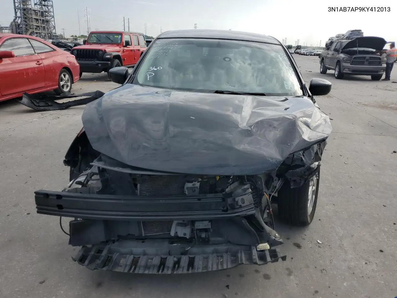 2019 Nissan Sentra S VIN: 3N1AB7AP9KY412013 Lot: 62367625