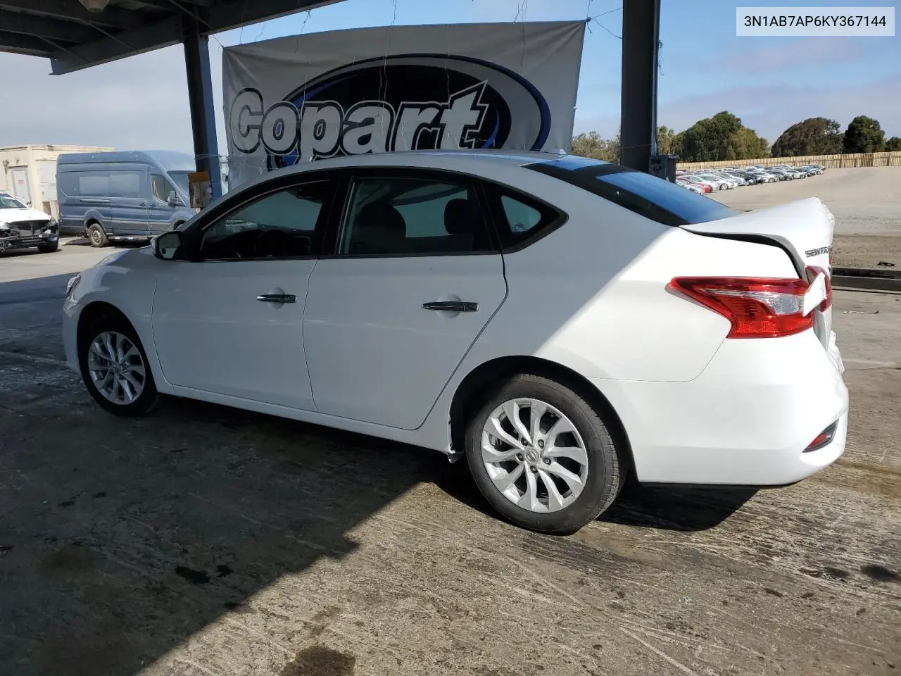 2019 Nissan Sentra S VIN: 3N1AB7AP6KY367144 Lot: 62607415
