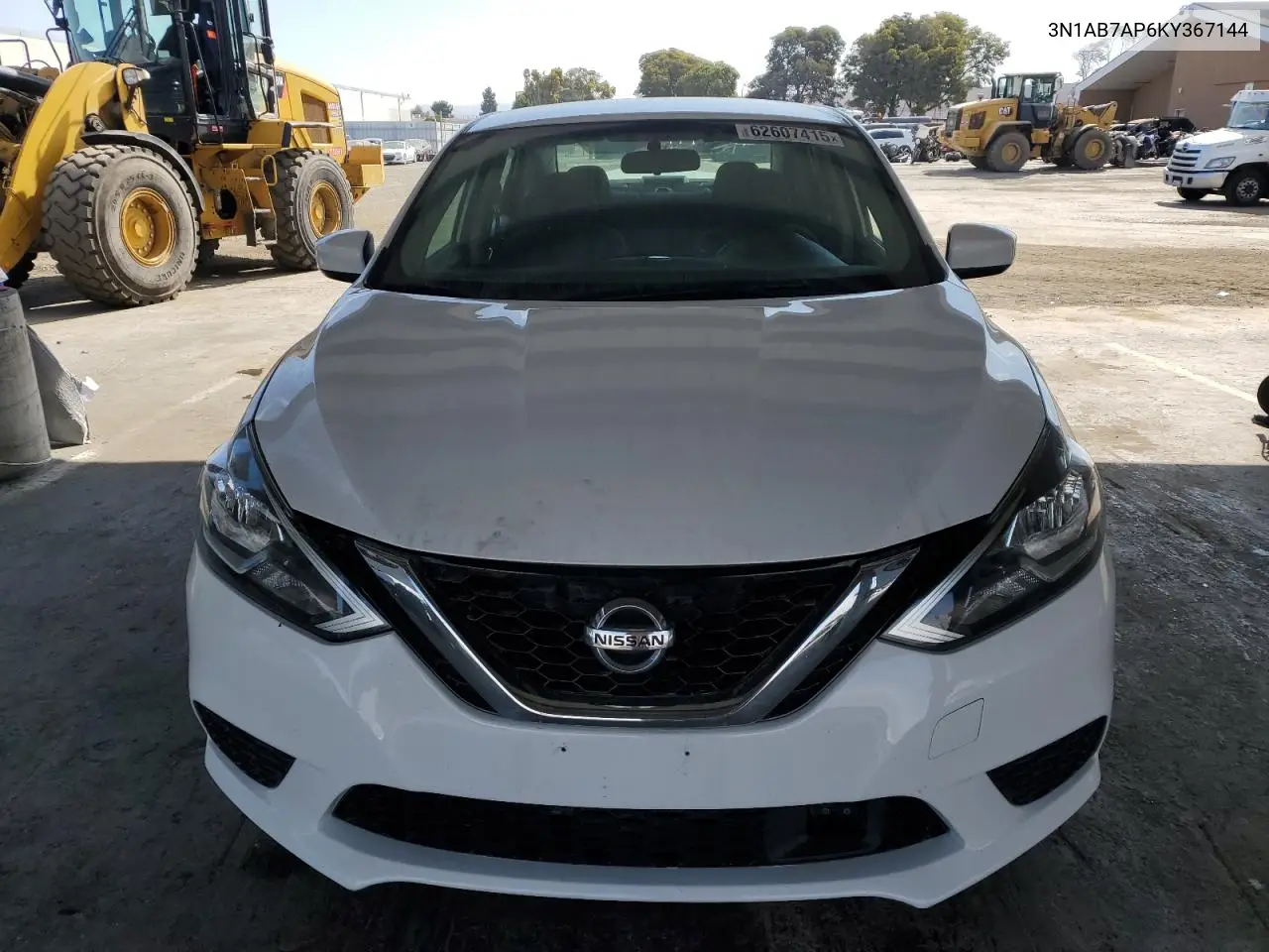 2019 Nissan Sentra S VIN: 3N1AB7AP6KY367144 Lot: 62607415