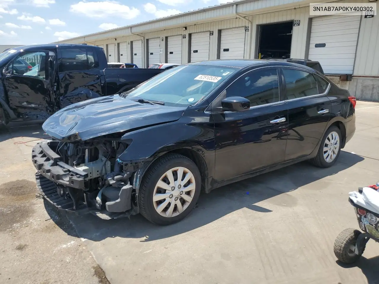 2019 Nissan Sentra S VIN: 3N1AB7AP0KY400302 Lot: 62810535