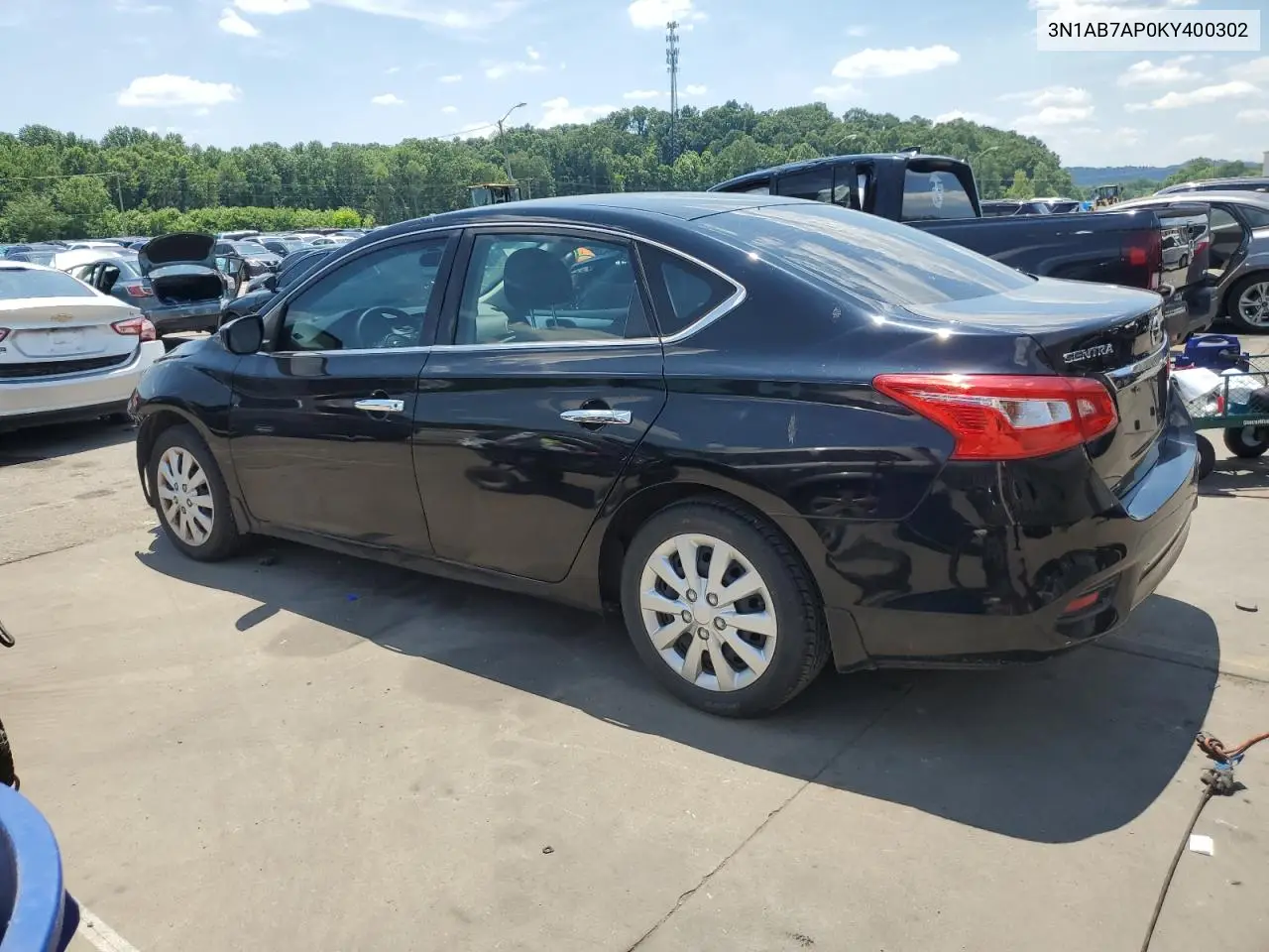 2019 Nissan Sentra S VIN: 3N1AB7AP0KY400302 Lot: 62810535