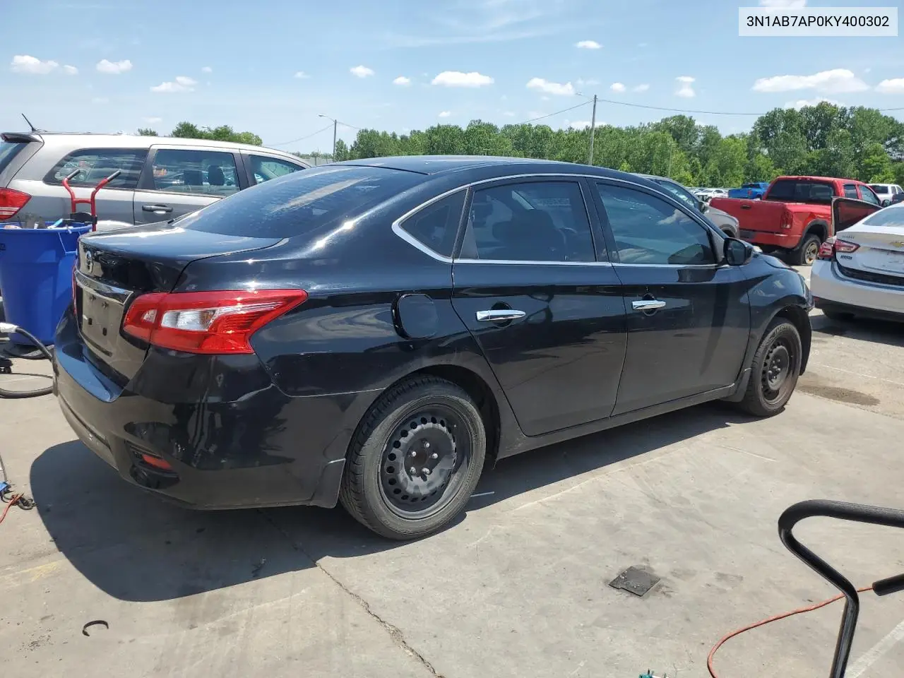 2019 Nissan Sentra S VIN: 3N1AB7AP0KY400302 Lot: 62810535